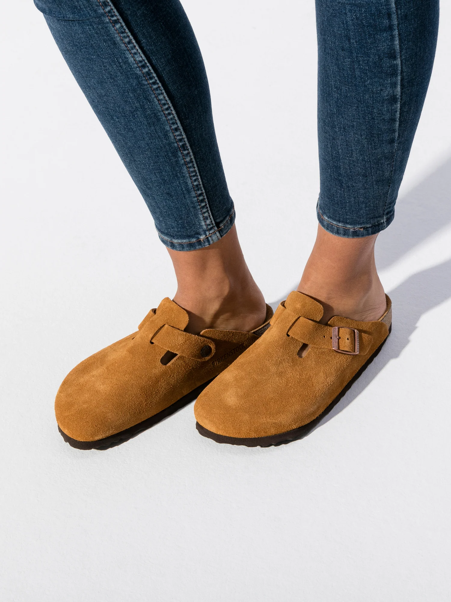 WOMENS BIRKENSTOCK BOSTON SOFT FOOTBED CLOGS - REGULAR - MINK - Image 3