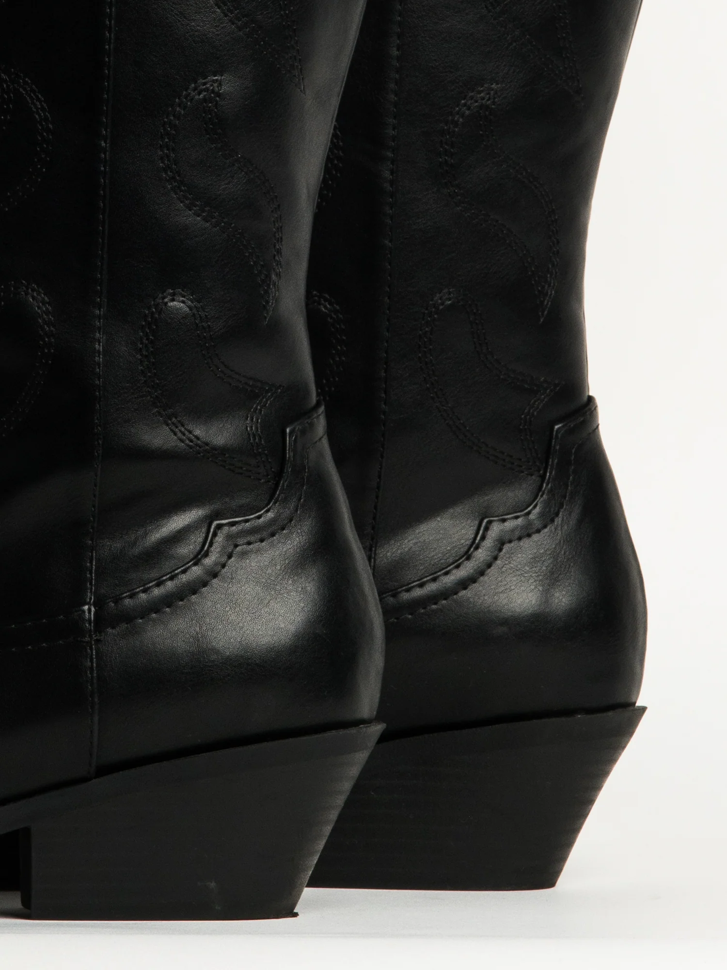 WOMENS HARLOW OAKLEE COWBOY BOOTS - BLACK - Image 6